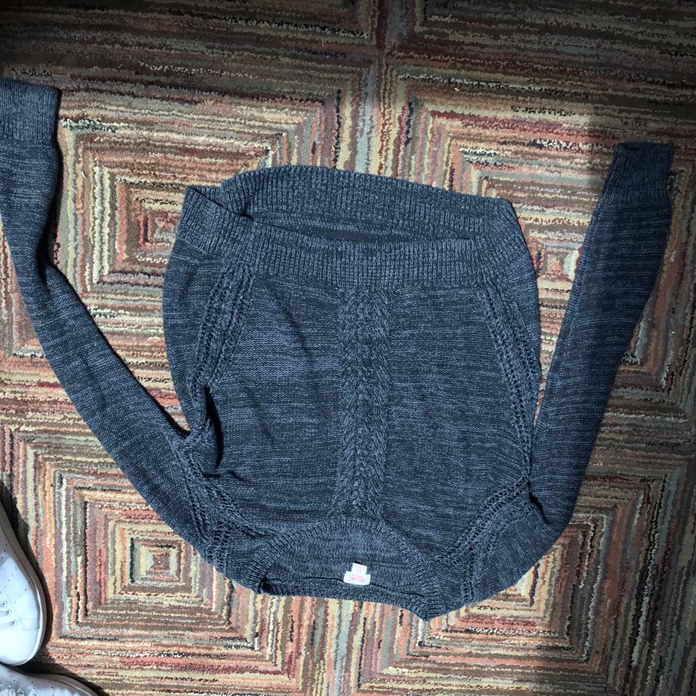 gray sweater